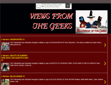 Tablet Screenshot of opinions.thefellowshipofthegeeks.net